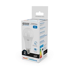Лампа светодиодная Gauss E27 30W 6500K матовая 73239 3