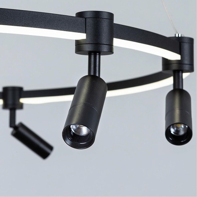 Подвесная светодиодная люстра Arte Lamp Ring A2186SP-1BK Фото № 3