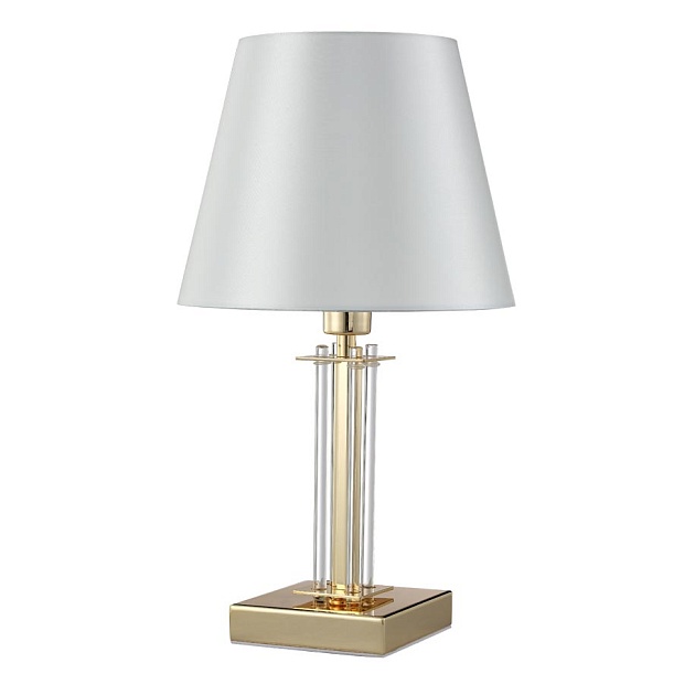 Настольная лампа Crystal Lux Nicolas LG1 Gold/White изображение 1 Настольная лампа Crystal Lux Nicolas LG1 Gold/White Фото № 1