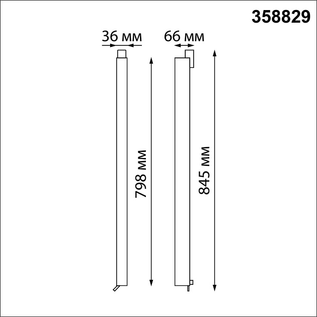 Трековый однофазный светодиодный светильник Novotech Port Iter 358829 Фото № 3