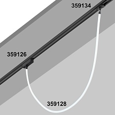 Светодиодный гибкий неон Novotech Konst Ramo 14W/m теплый белый 1 м 359128 2