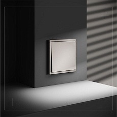 Перекрестный переключатель встраиваемый Voltum S70 одноклавишный 10А, (кашемир) VLS010503 4