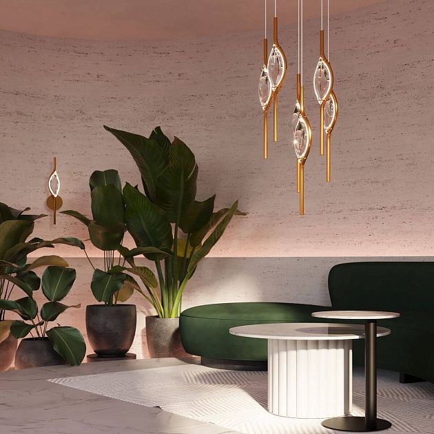 Подвесная светодиодная люстра Maytoni Foresight MOD347PL-L48BS3K Фото № 12