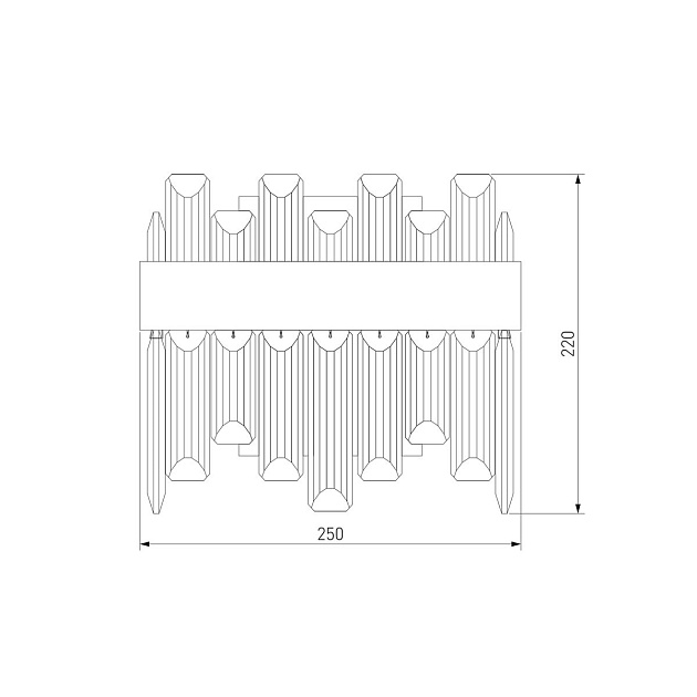 Настенный светодиодный светильник Bogates Sparkle 418/1 Фото № 2