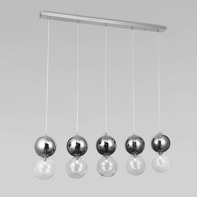 Подвесной светильник Eurosvet Selisa 50091/5 хром/дымчатый Фото № 1