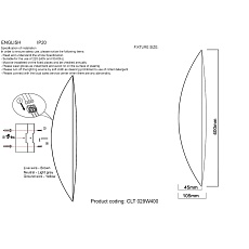 Настенный светильник Crystal Lux CLT 029W400 SL 1