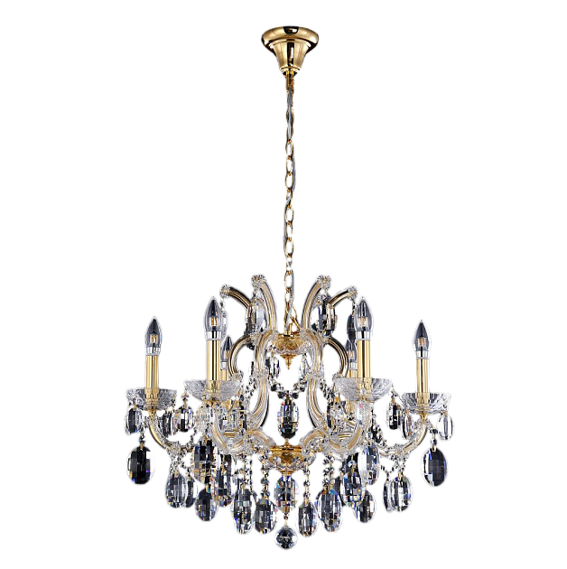 Подвесная люстра Crystal Lux Hollywood SP6 Gold изображение 4 Подвесная люстра Crystal Lux Hollywood SP6 Gold Фото № 4