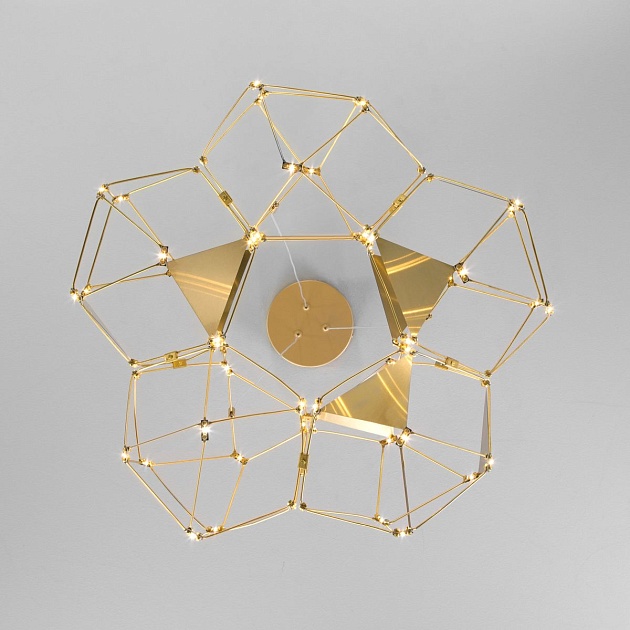 Подвесной светодиодный светильник Eurosvet Uma 90369/5 медь Фото № 3