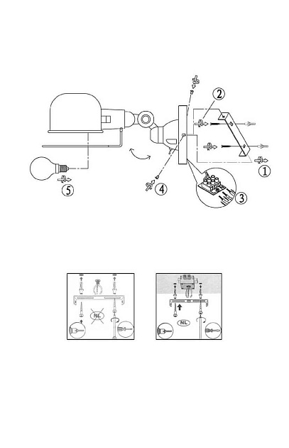 Бра Lucide Honore 45252/01/97 Фото № 3