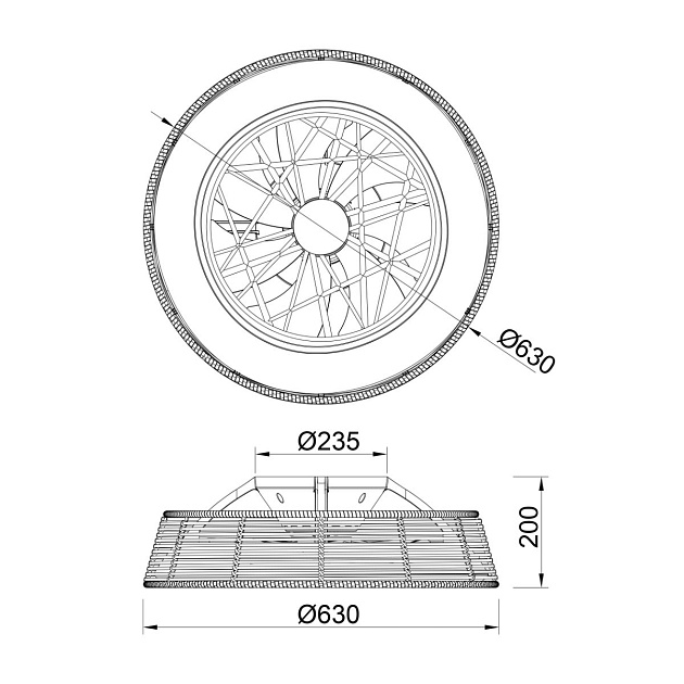 Потолочная светодиодная люстра-вентилятор Mantra INDONESIA 7810 изображение 2 Потолочная светодиодная люстра-вентилятор Mantra INDONESIA 7810 Фото № 2