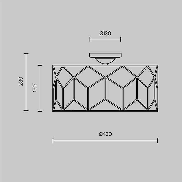 Потолочный светильник Maytoni Messina H223-PL-03-G Фото № 3