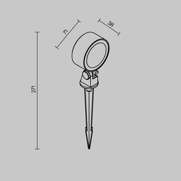 Ландшафтный светильник Maytoni Outdoor O495FL-L10B3K Фото № 7