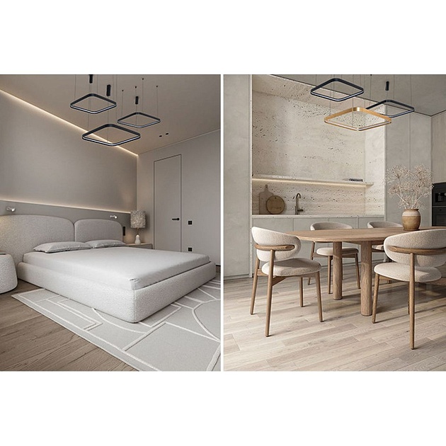 Подвесной светодиодный светильник Italline IT013-6024 gold 3000K изображение 8 Подвесной светодиодный светильник Italline IT013-6024 gold 3000K Фото № 8