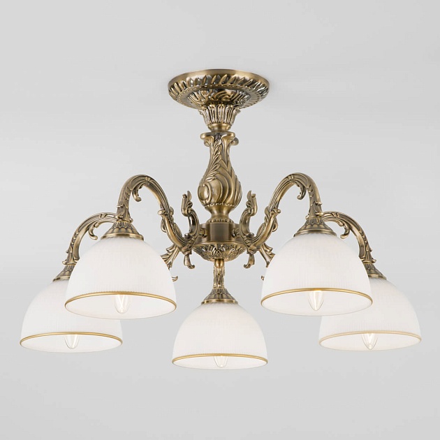 Потолочная люстра Eurosvet Caldera 60106/5 античная бронза Фото № 1