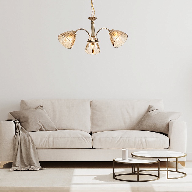 Подвесная люстра Escada Freesia 658/3PL Gold Фото № 2