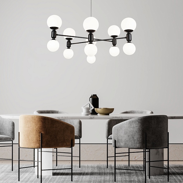 Подвесная люстра Eurosvet Bubble 30182 черный Фото № 6