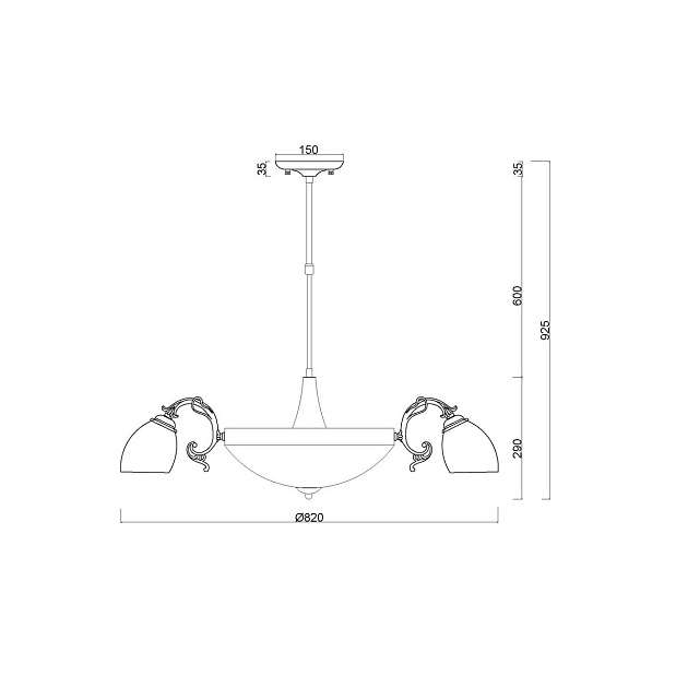Потолочная люстра MyFar Biene MR1524-11C Фото № 7