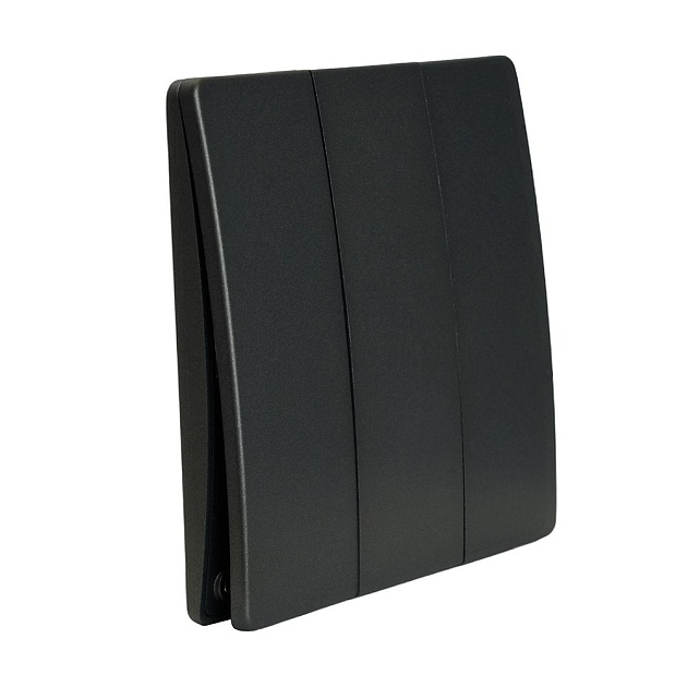 Выключатель трехклавишный беспроводной Feron Smart графит TM93 51025 изображение 1 Выключатель трехклавишный беспроводной Feron Smart графит TM93 51025 Фото № 1