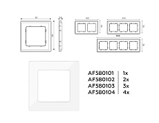 Рамка AMBRELLA VOLT AF580101 4