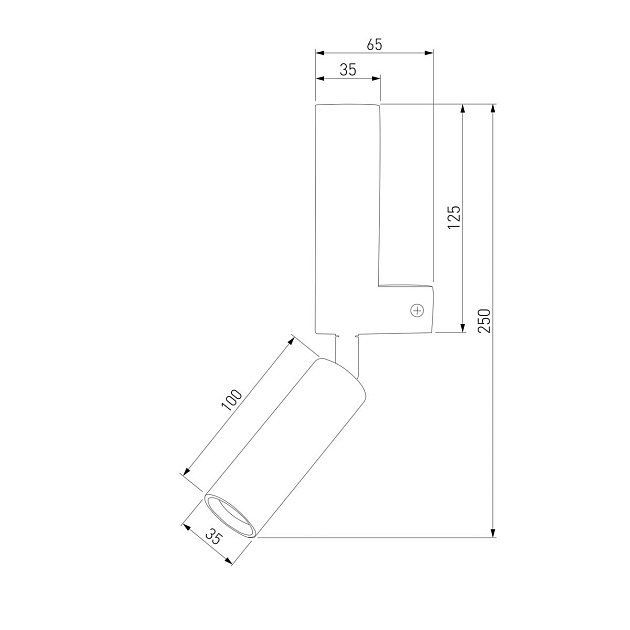 Светодиодный спот Eurosvet Pitch 40020/1 Led черный изображение 3 Светодиодный спот Eurosvet Pitch 40020/1 Led черный Фото № 3