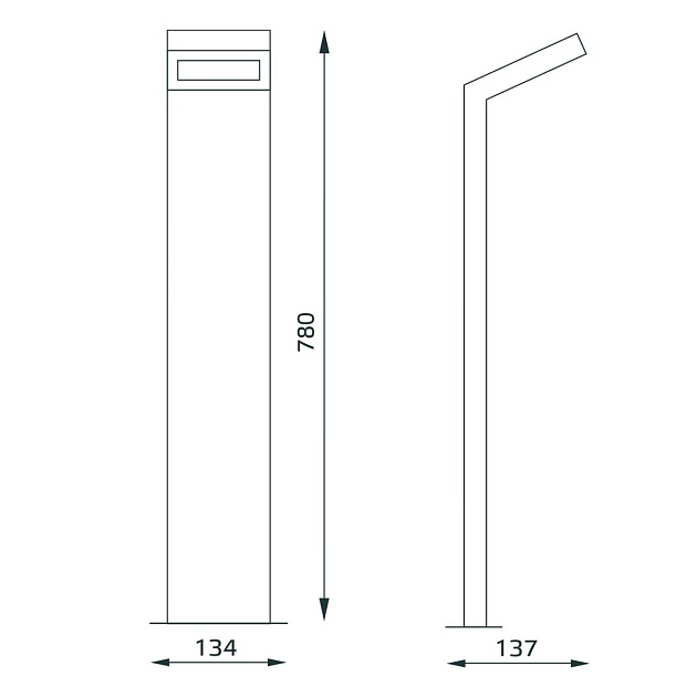 Уличный светодиодный светильник Gauss Electra GD111 изображение 3 Уличный светодиодный светильник Gauss Electra GD111 Фото № 3