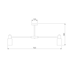 Потолочная люстра Eurosvet Vegga 70160/12 хром Smart 1