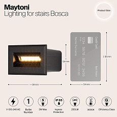 Подсветка для лестниц Maytoni Bosca O045SL-L3B3K 1