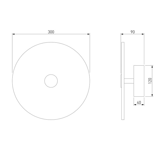 Настенный светодиодный светильник Eurosvet Thasos 40341 Led латунь Фото № 2
