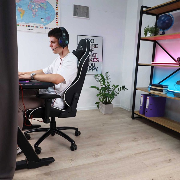 Игровое кресло AksHome Spiderman черный, экокожа 80352 Фото № 15