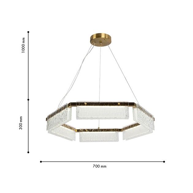 Подвесной светодиодный светильник Favourite Gelido 4518-6P Фото № 2