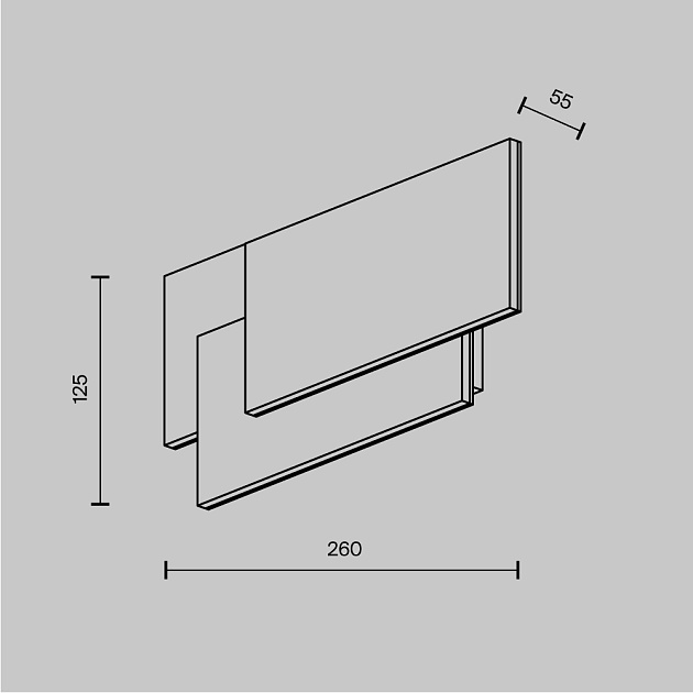 Настенный светодиодный светильник Maytoni Trame C804WL-L12W Фото № 2