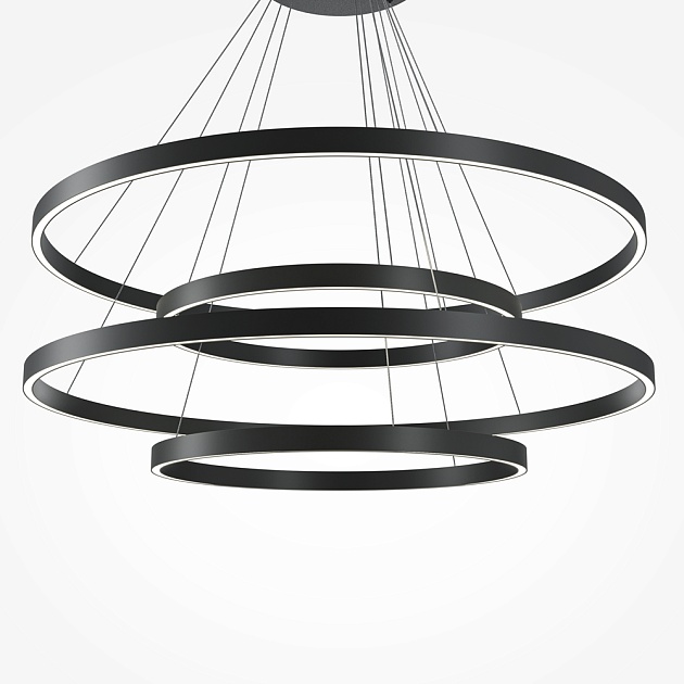 Подвесной светодиодный светильник Maytoni Rim MOD058PL-L174BK изображение 4 Подвесной светодиодный светильник Maytoni Rim MOD058PL-L174BK Фото № 4