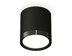 Комплект накладного светильника Ambrella light XS8142002 SBK/PBK черный песок/черный полированный GX53 (C8142, N8113)