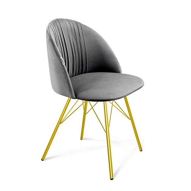 Стул Sheffilton SHT-ST35-1/S37 угольно-серый/золото 9890148505 Фото № 1