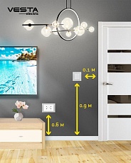 Розетка двойная 2P Vesta-Electric Exclusive White белый FRZ00040010STL 1