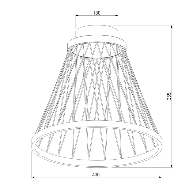 Потолочный светодиодный светильник Eurosvet Cesta 40018/1 LED коричневый изображение 5 Потолочный светодиодный светильник Eurosvet Cesta 40018/1 LED коричневый Фото № 5