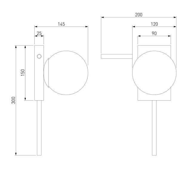 Настенный светильник Eurosvet Fredo 40036/1 черный жемчуг Фото № 2