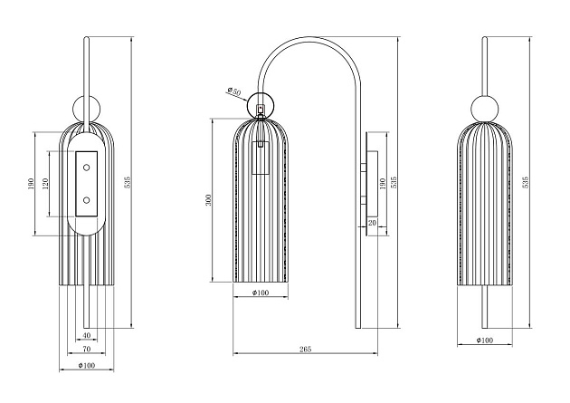 Бра Maytoni Antic MOD302WL-01W Фото № 6
