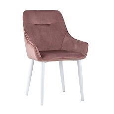 Кухонный стул Stool Group Диана велюр пыльно-розовый (ножки белые) MC101-2 KD HLR-44