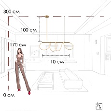 Подвесной светильник LOFT IT Thread 10388P/A Brass 4