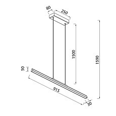 Подвесной светильник Mantra Lineal 8957 1