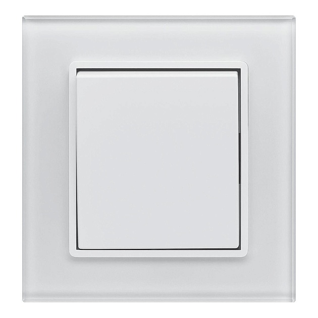 Выключатель одноклавишный Vesta-Electric Exclusive White белый FVK050104BEL Фото № 1