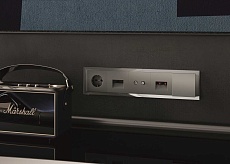 Рамка стеклянная Voltum S70 на 5 постов, (титан, стекло) VLS110506 1