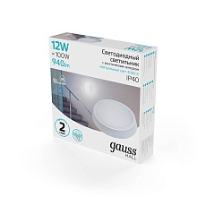 Настенно-потолочный светодиодный светильник Gauss Hall 193411212-OAS 3