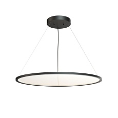 Подвесной горизонтальный светодиодный светильник Denkirs Veil DK6620-BK 1