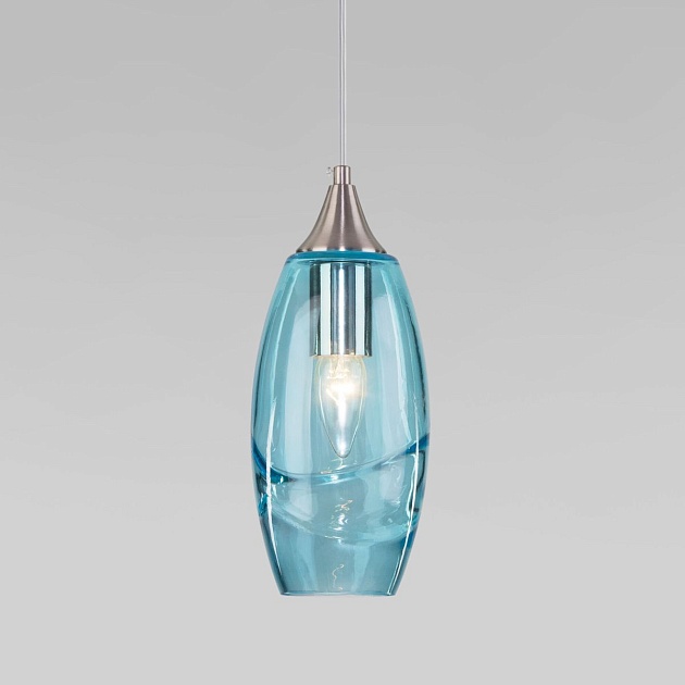 Подвесной светильник Eurosvet Lotus 50222/1 голубой изображение 5 Подвесной светильник Eurosvet Lotus 50222/1 голубой Фото № 5