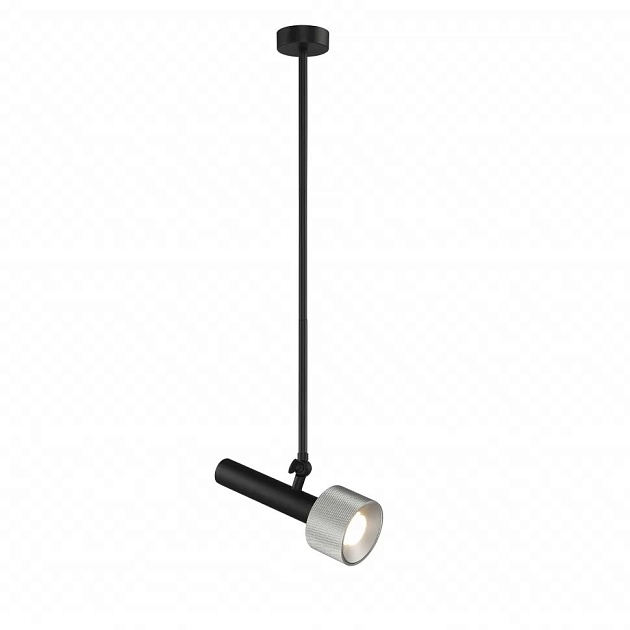 Подвесной светильник iLedex Delta 2361-1 BK+SL Фото № 1