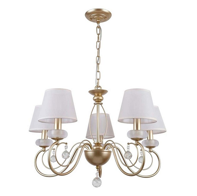 Подвесная люстра ЭкономСвет 15011/5GD WT Фото № 1