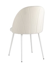 Кухонный стул Stool Group Логан велюр молочный белые ножки AV 413-Cmil-02 5
