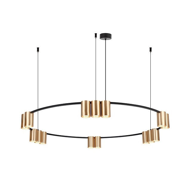 Подвесная люстра Denkirs Orbit DK4067-BK+SG Фото № 2